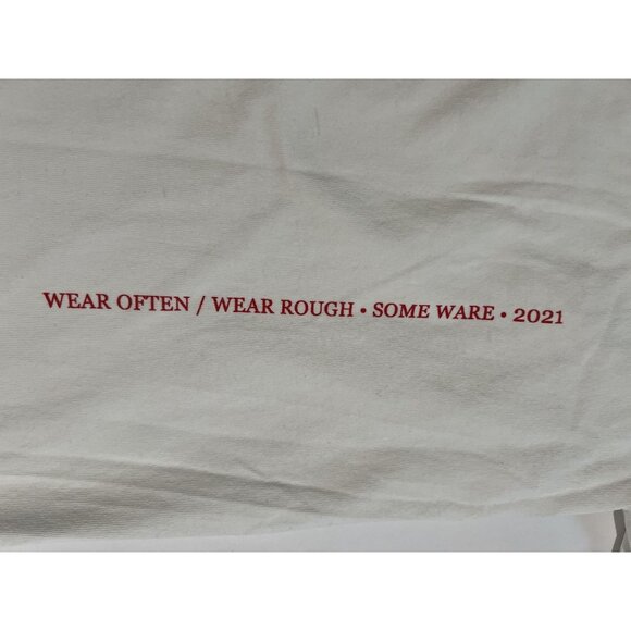 Some Ware Logo T-Shirt in White Red - Picture 3 of 4